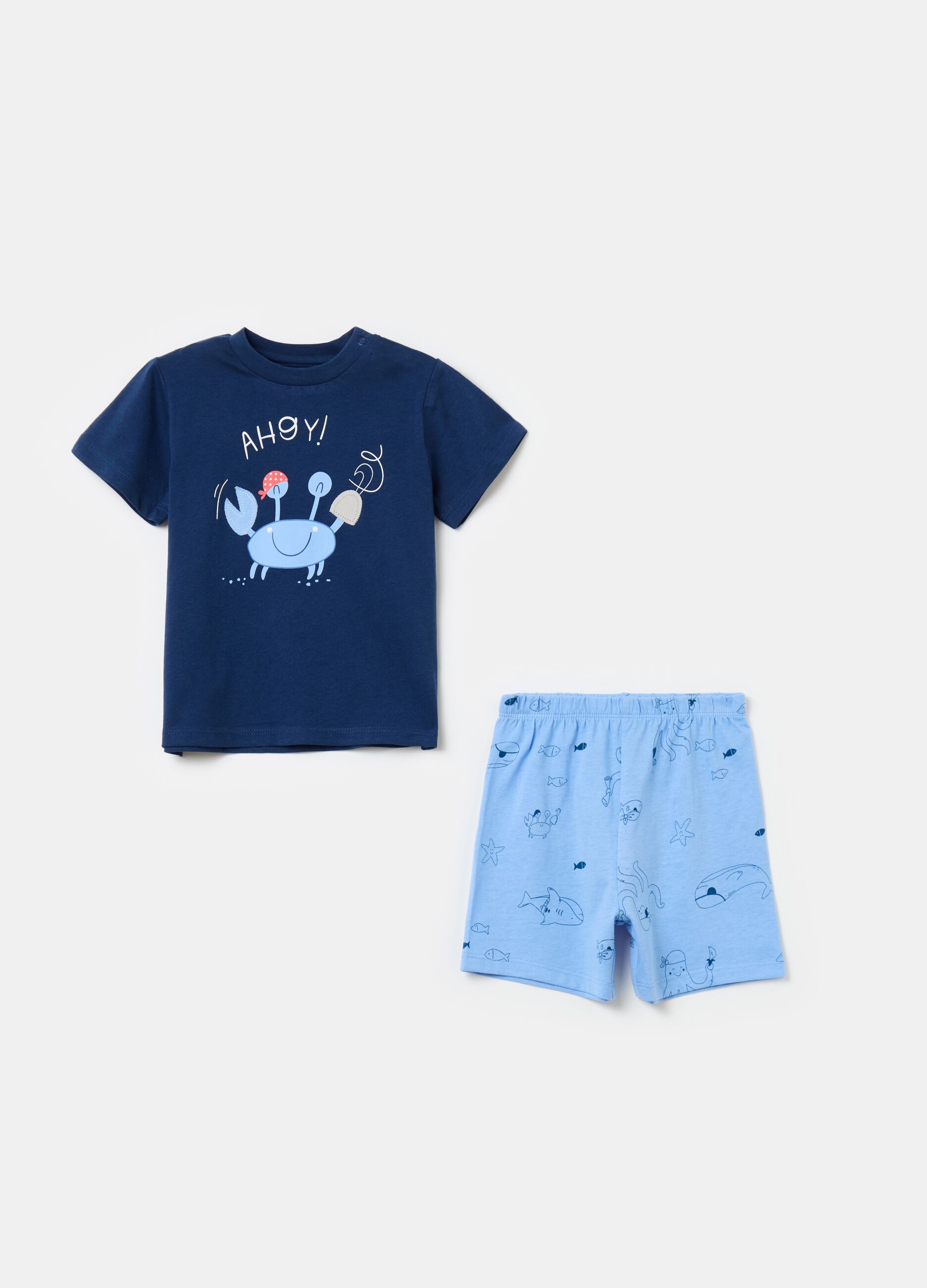 Organic cotton pyjamas with print