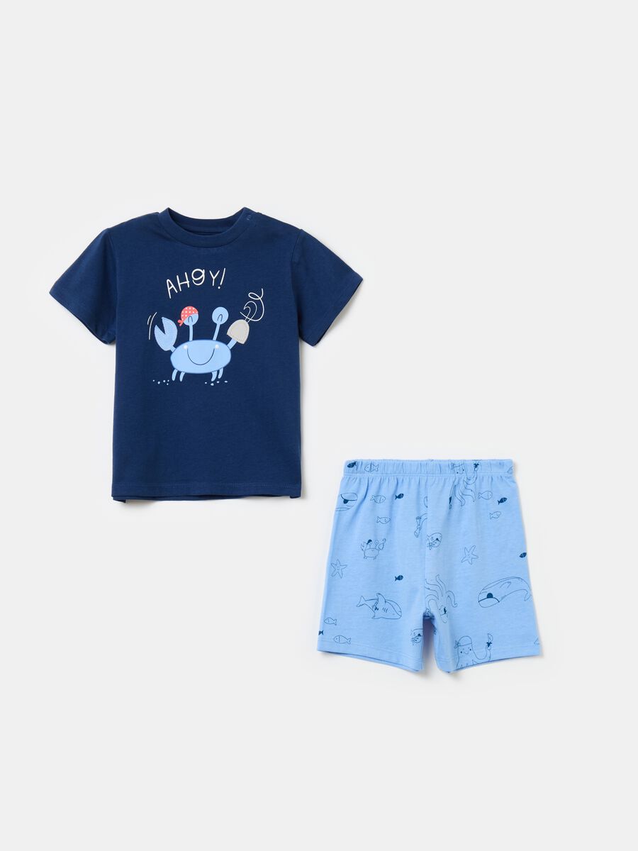 Organic cotton pyjamas with print_0