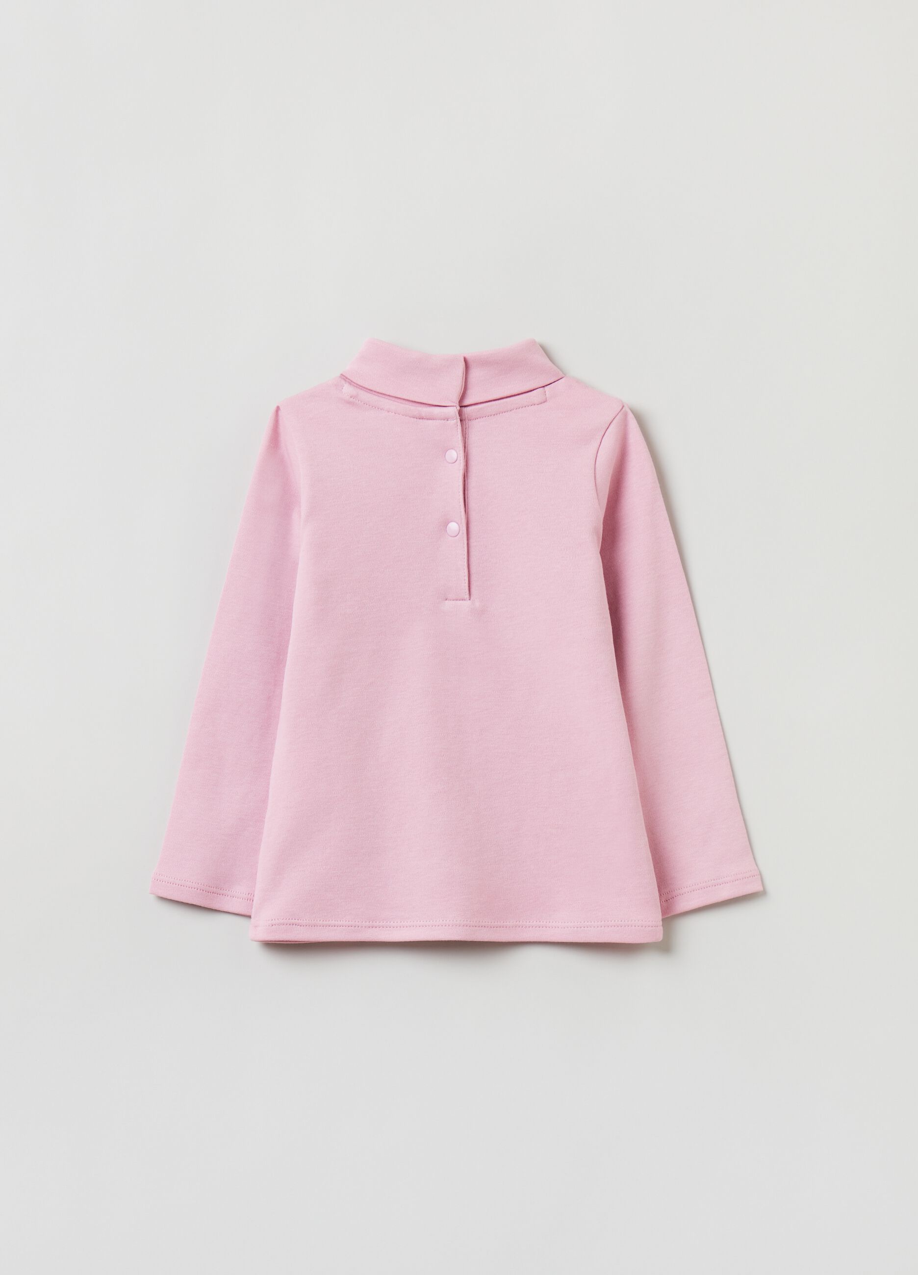 T-shirt maniche lunghe a collo alto_1