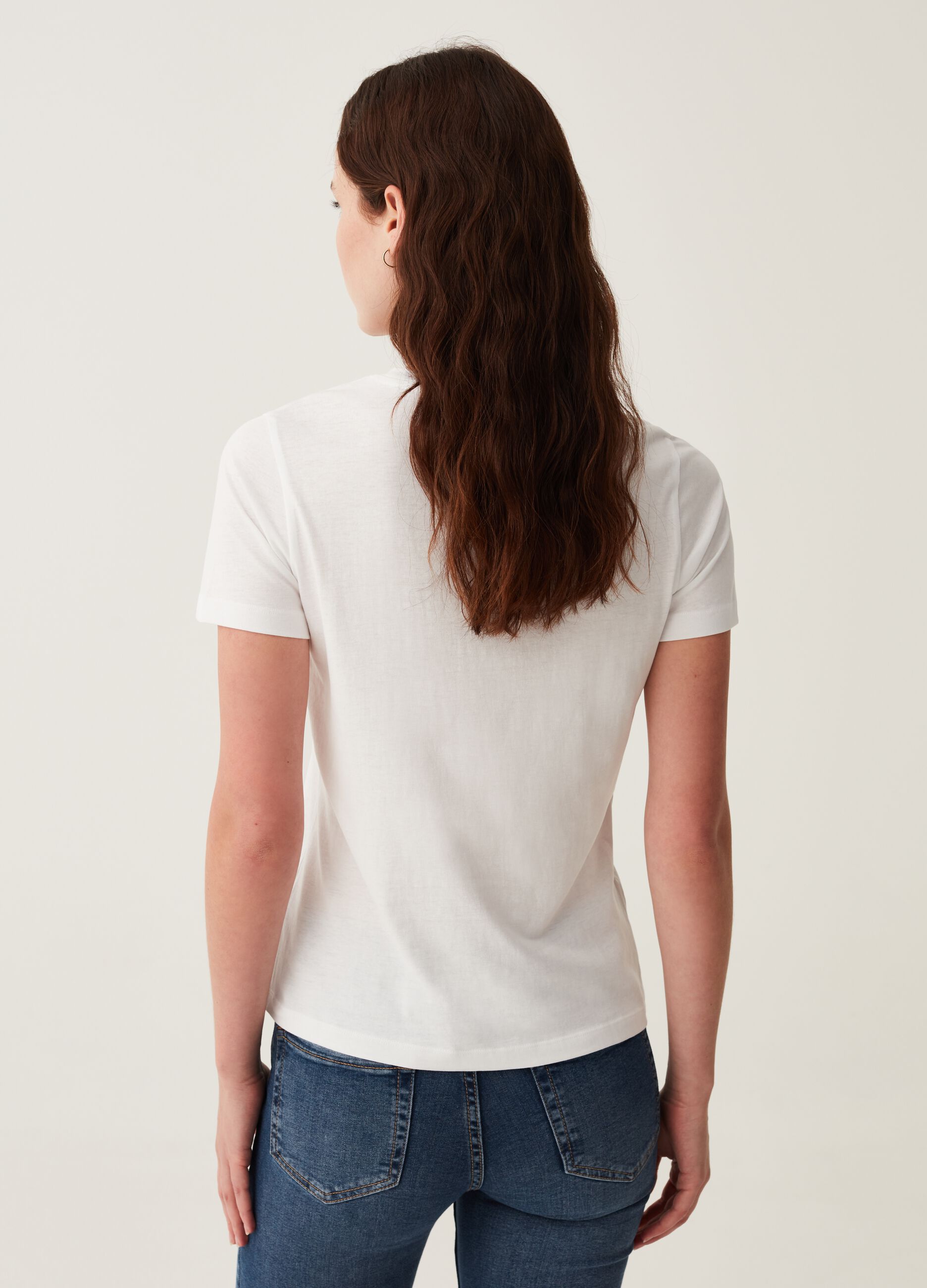 T-shirt stampa foliage in foil_2