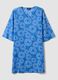 Blue pure cotton patterned kaftan_4