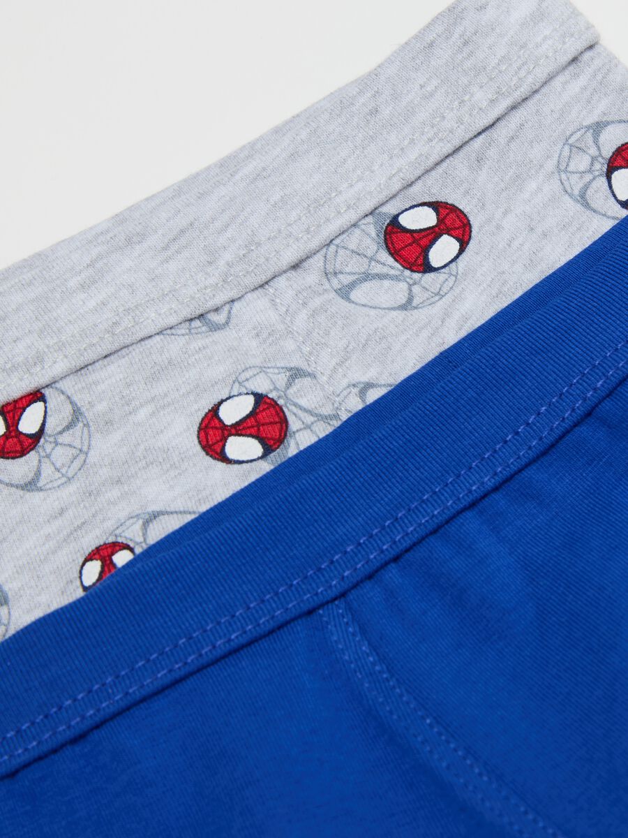 Two-pack boxer shorts in stretch cotton with Spidey print_3