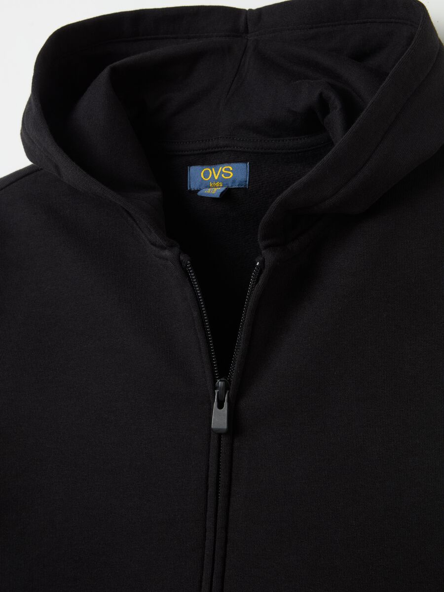 Organic cotton full-zip sweatshirt with hood_2