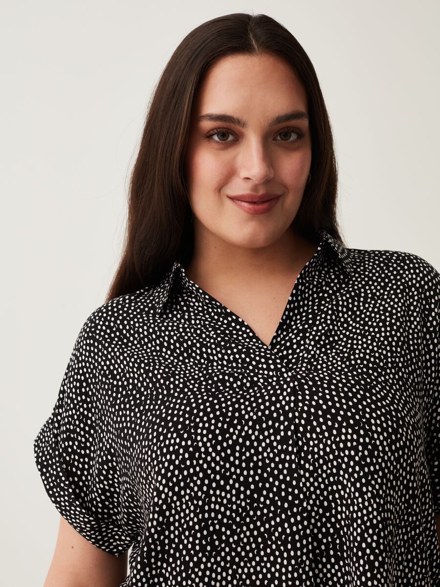 Blusa in viscosa fantasia Curvy_1
