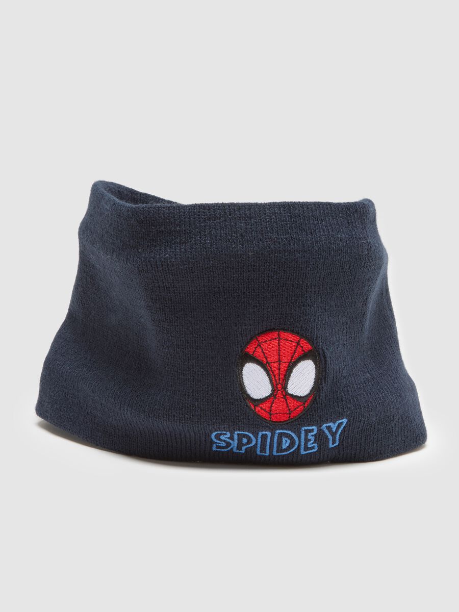 Children's Blue Scarf with Spidey Print_2