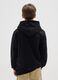 Children's black cotton blend sweatshirt regular fit_1