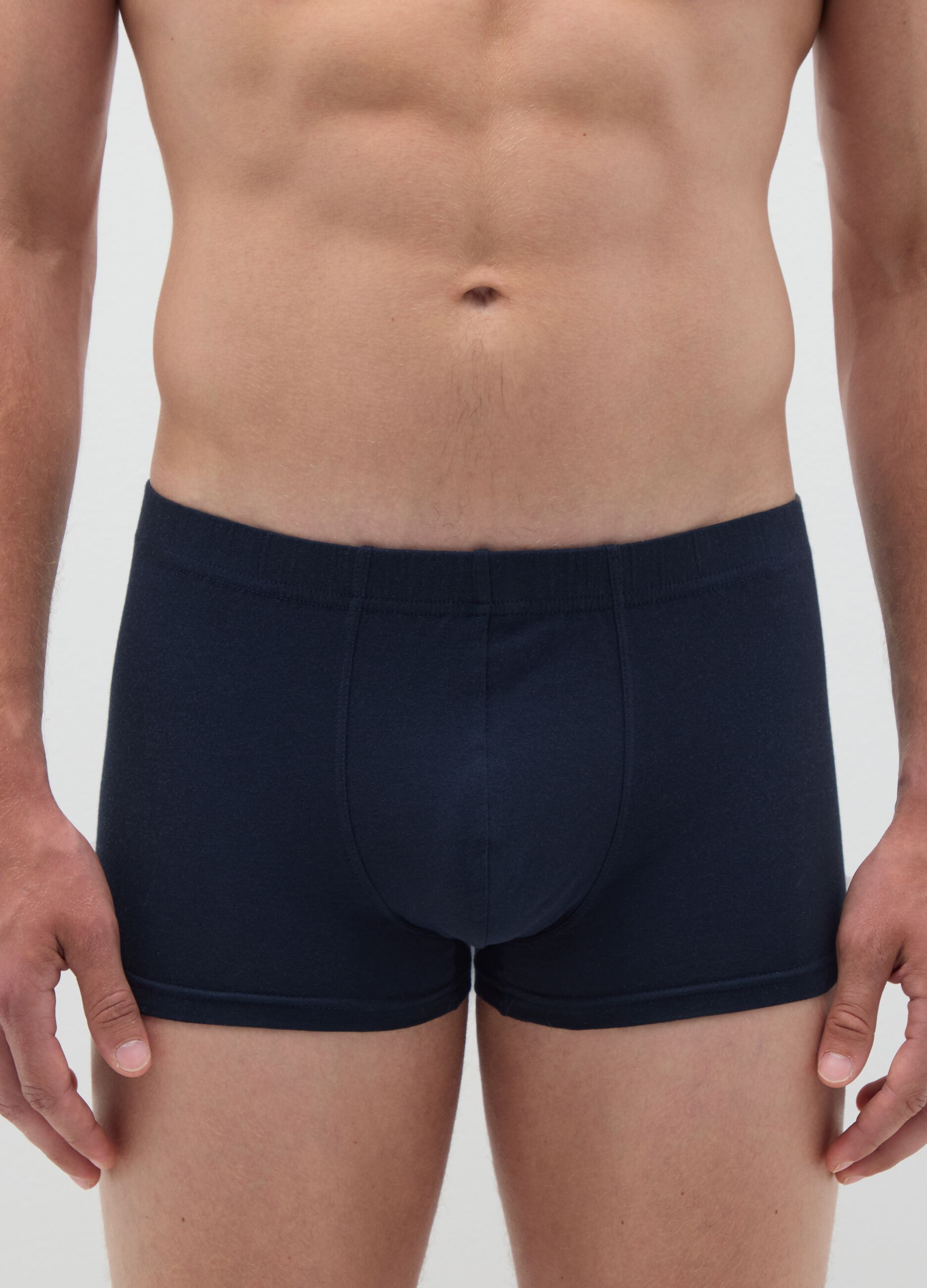 Blue Cotton Boxer Regular Fit