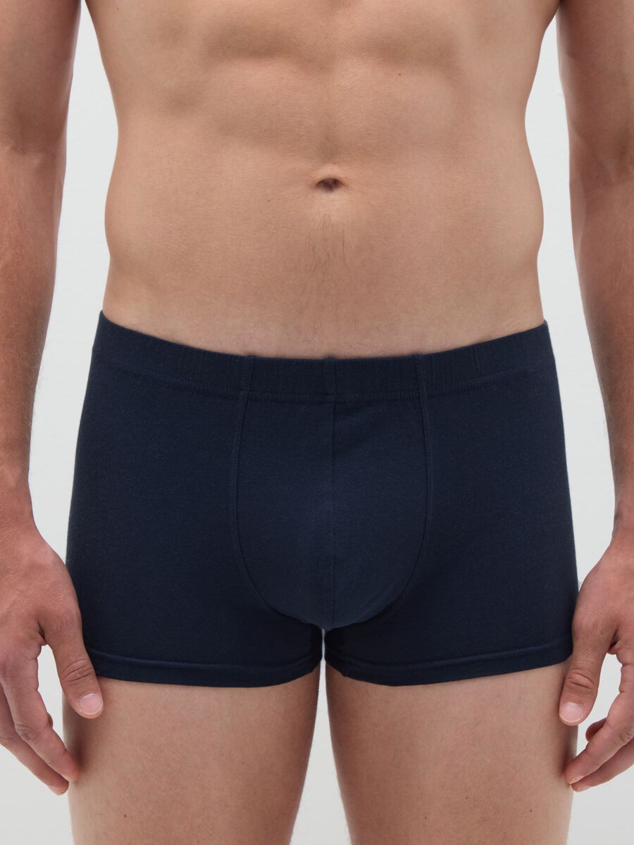 Blue Cotton Boxer Regular Fit_1