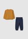 Orange and blue pure cotton children's outfit_1