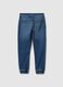 Boys' regular fit blue denim jeans with elastic waist_4
