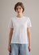 T-shirt bianca in puro lino a maniche corte regular fit_2