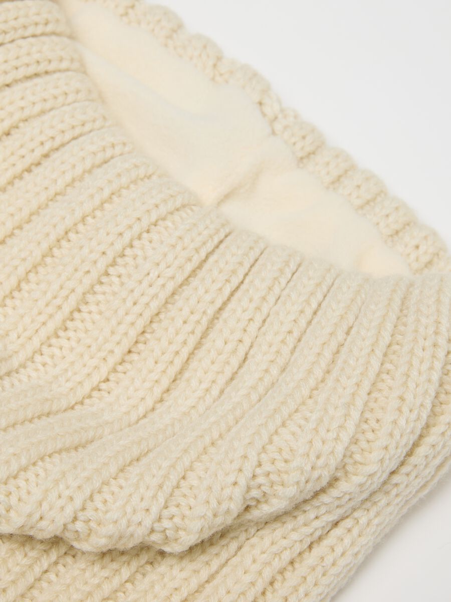 Girls' Beige Neck Warmer_1