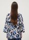 Multicolour patterned long-sleeve V-neck blouse_3