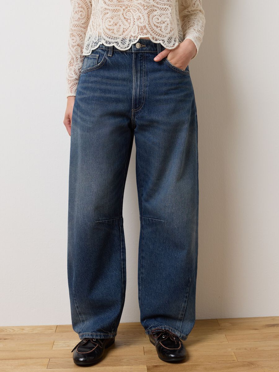 Jeans in puro cotone blu balloon_1