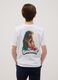 Boys' white pure cotton t-shirt regular fit with prints_1