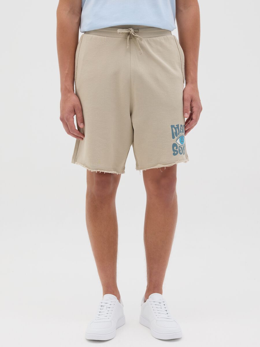 Beige Bermuda shorts in pure cotton by Maui_1
