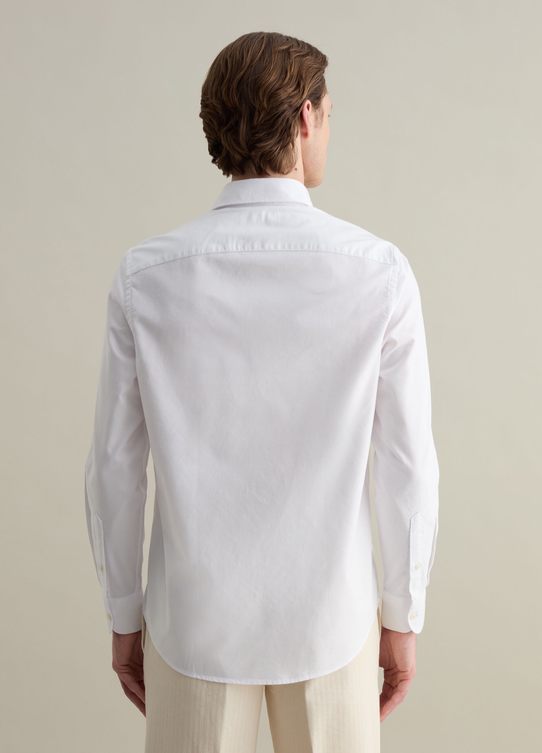 Camicia in cotone oxford tinta unita