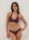 Purple bikini bottoms in stretch fabric_0