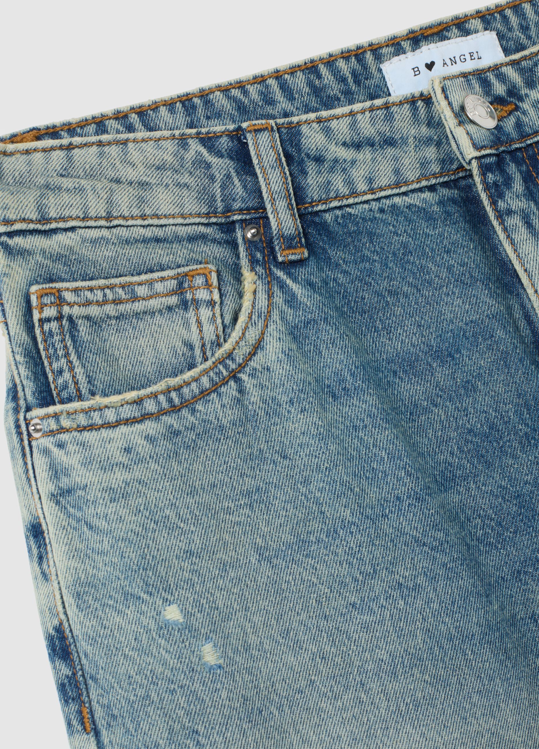 Baggy Denim Jeans with Rips