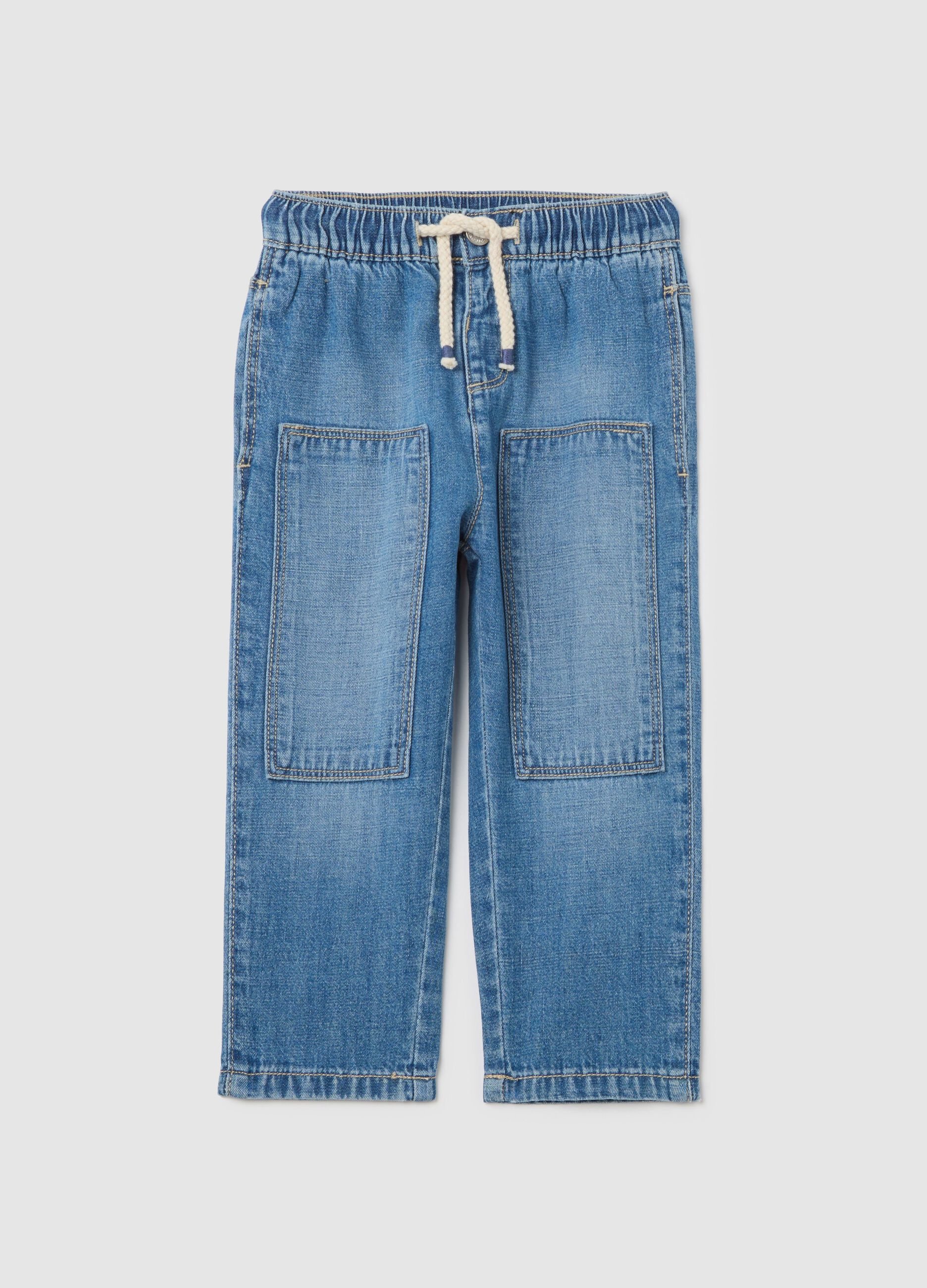 Regular fit boys’ trousers in denim