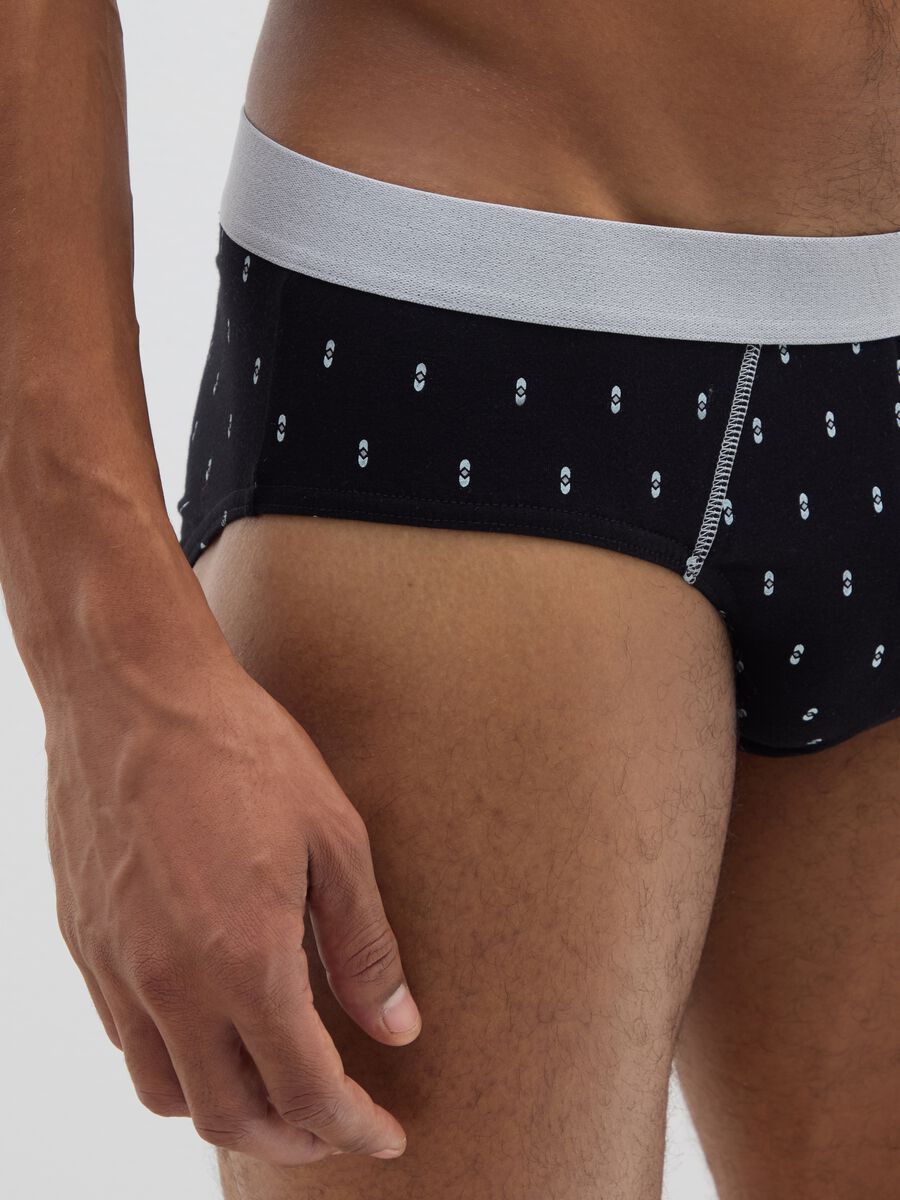 Set of tripack multicolour regular fit cotton briefs_3