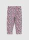 Girls' multicolour skinny fit cotton leggings_1