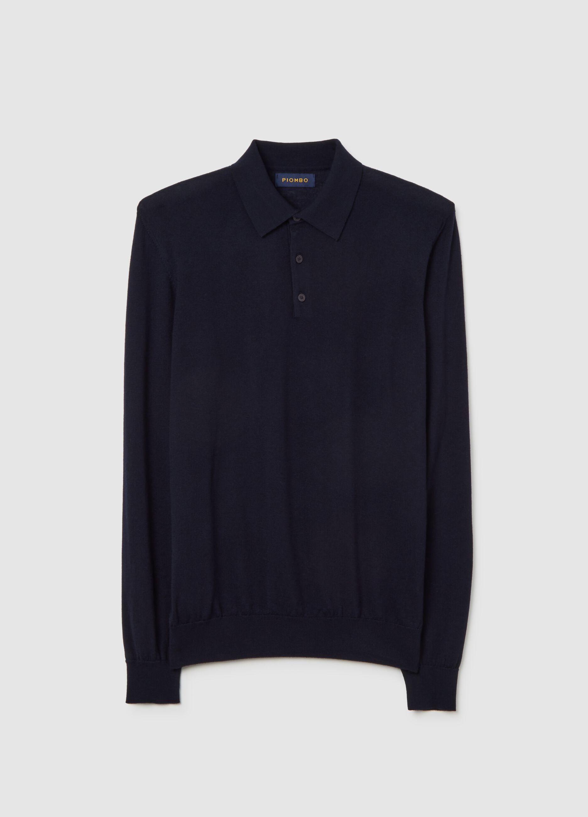 Blue Sweater in Pure Merino Wool