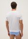 Two-Pack White T-Shirts with Deep V-Neck in Pure Cotton Regular Fit_2