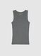 Men's Grey Pure Cotton Vest_4