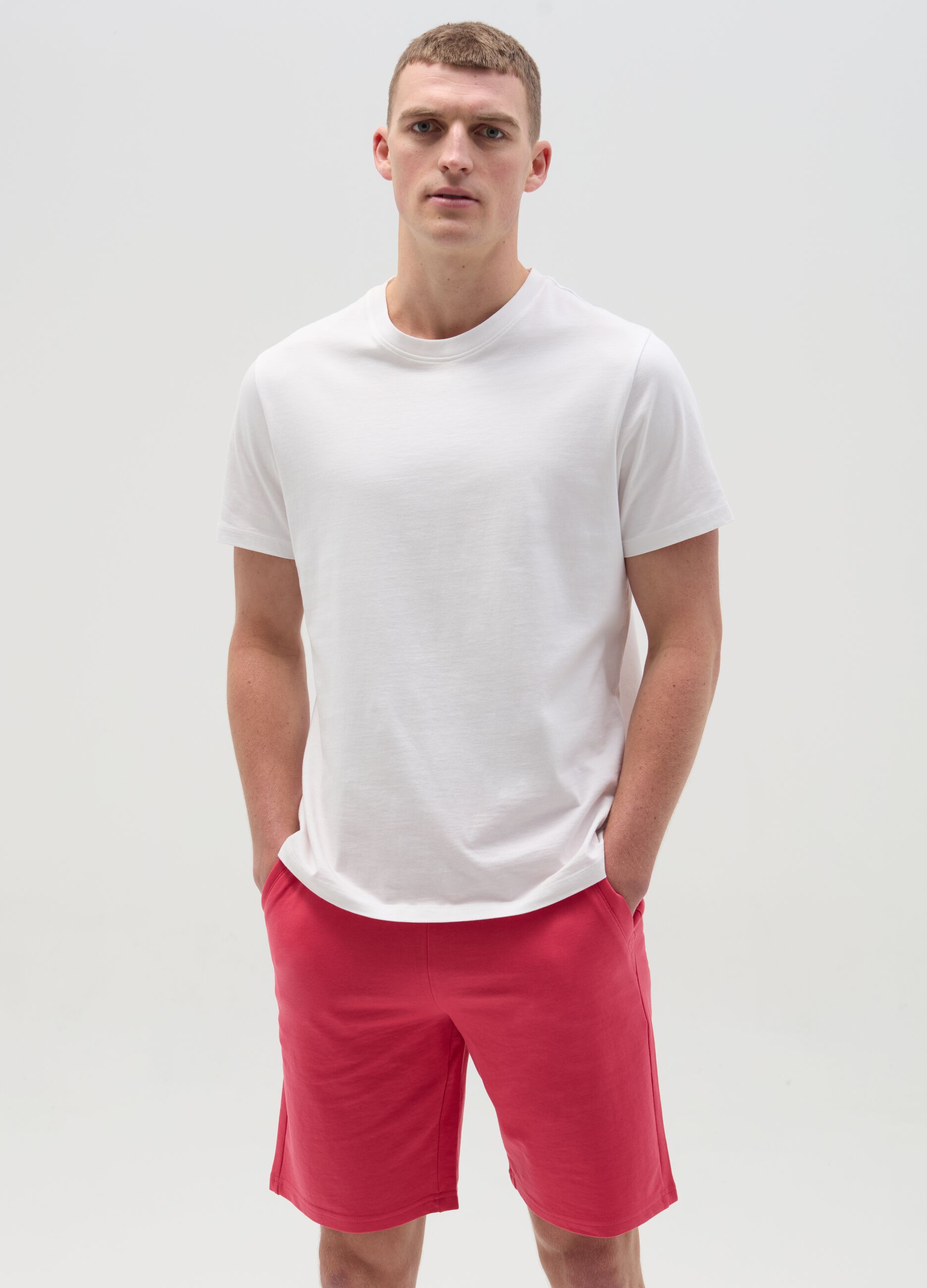 Ovs Bermuda jogger in felpa con coulisse