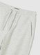 Grey children's jogger trousers in pure cotton comfort fit_2