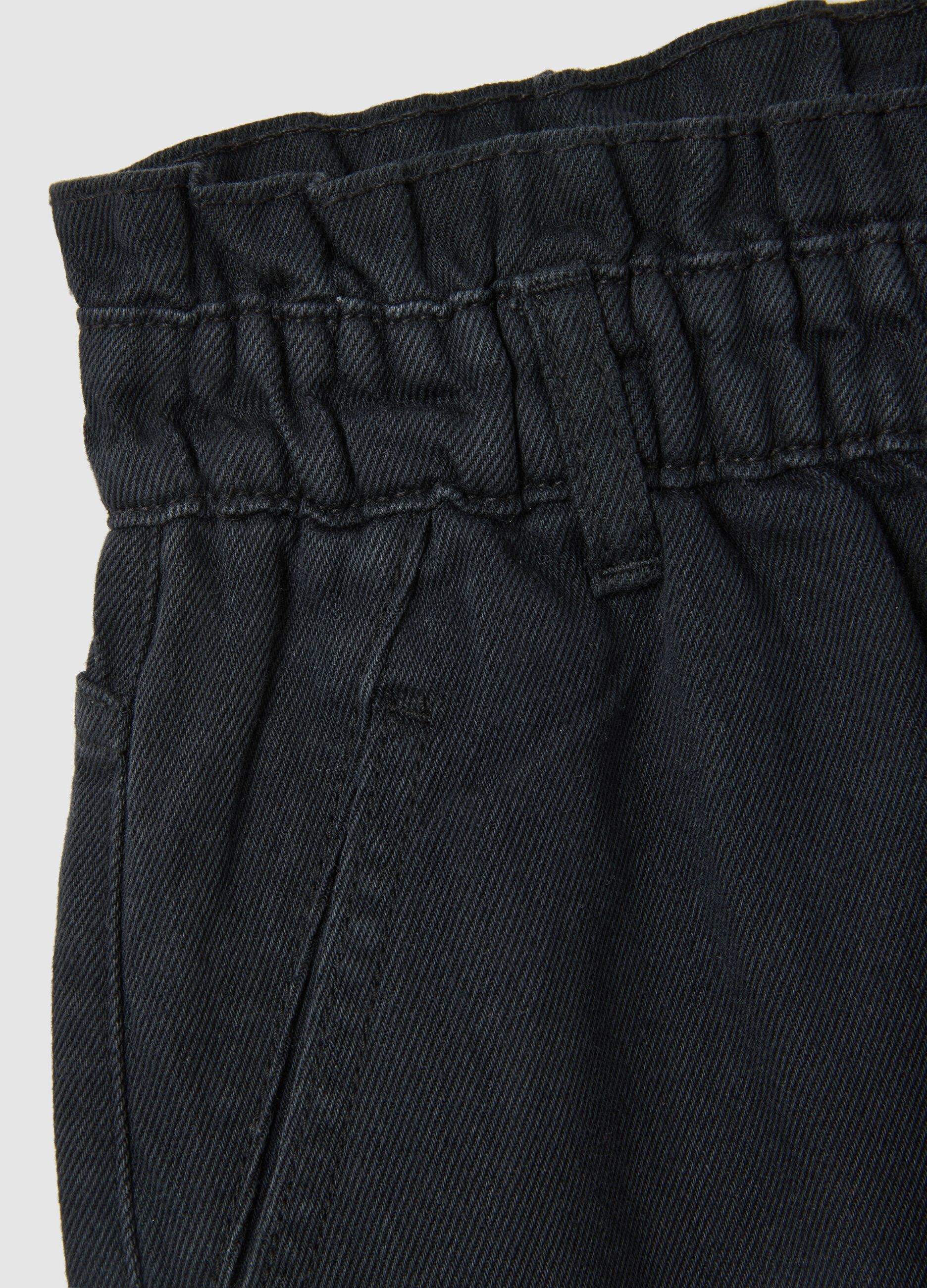 Blue slouchy cotton jeans