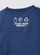 Children's regular fit blue pure cotton T-shirt with patch_3