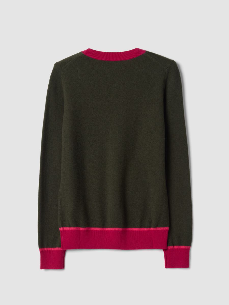 Green pure wool crew-neck jumper_6