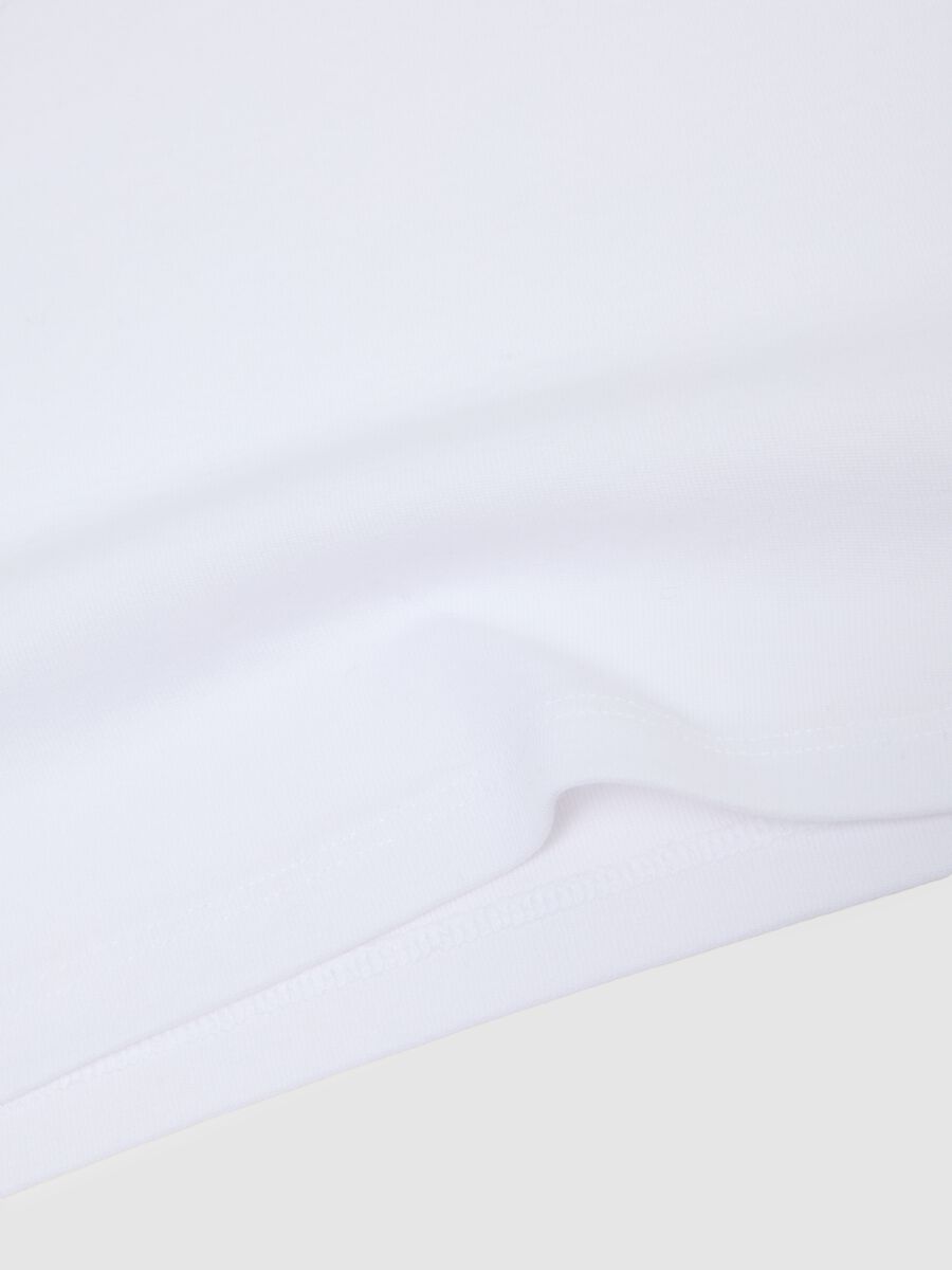 Bipack white girl's vest in pure cotton regular fit_2