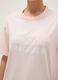Pink pure cotton regular fit t-shirt with text_3