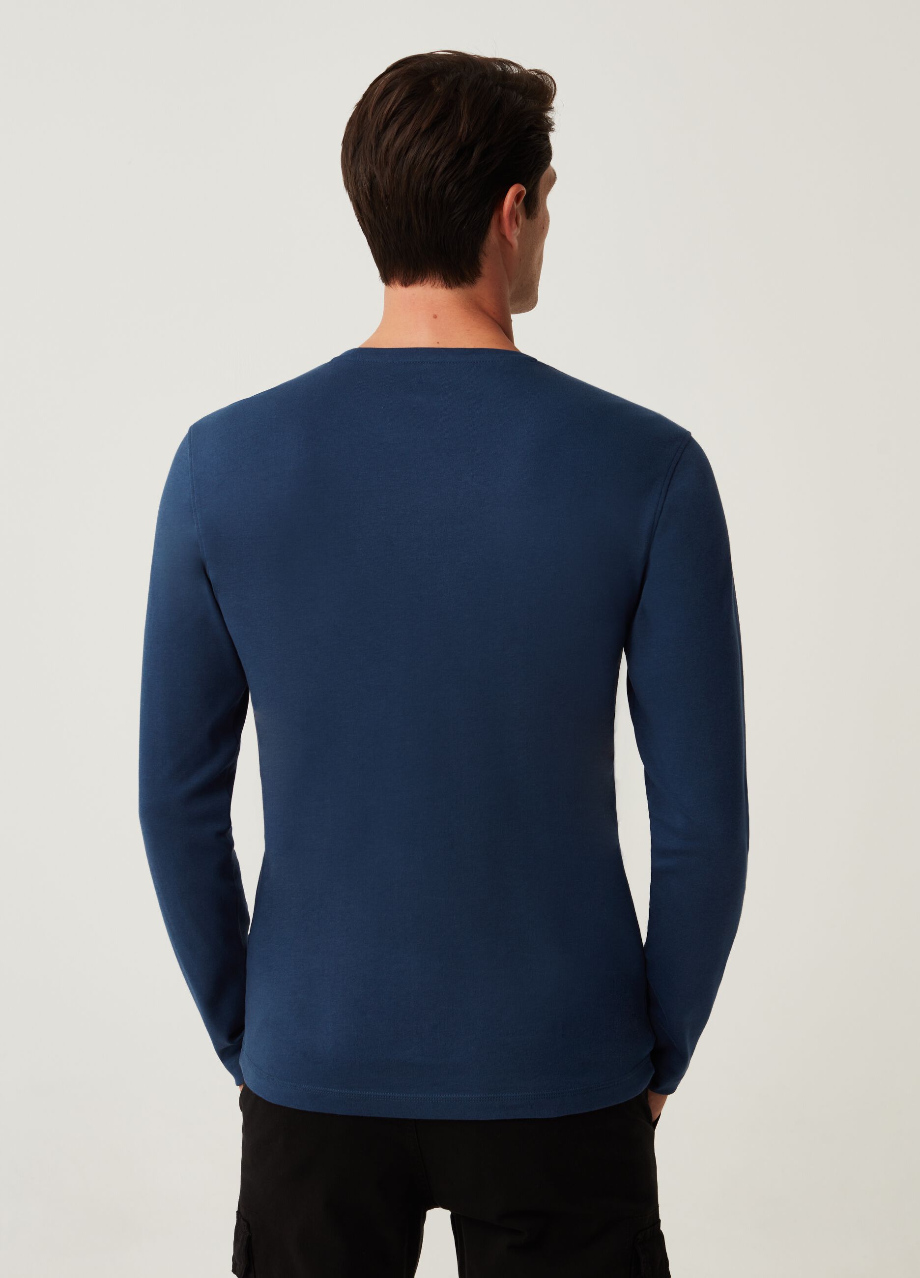 T-shirt girocollo a maniche lunghe_2