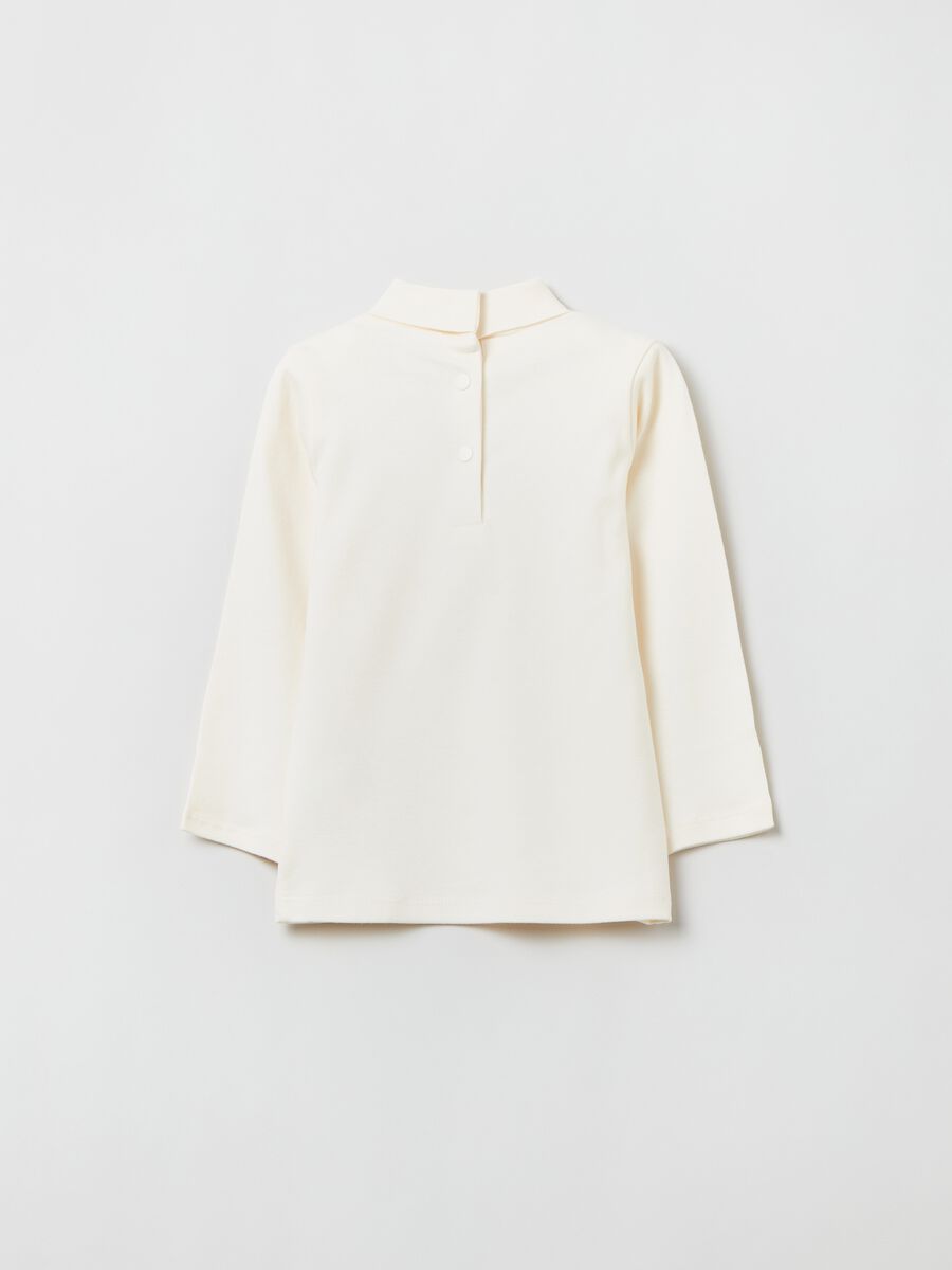 T-shirt maniche lunghe a collo alto_1
