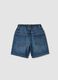 Blue denim cotton-blend boys&rsquo; shorts, regular fit_1