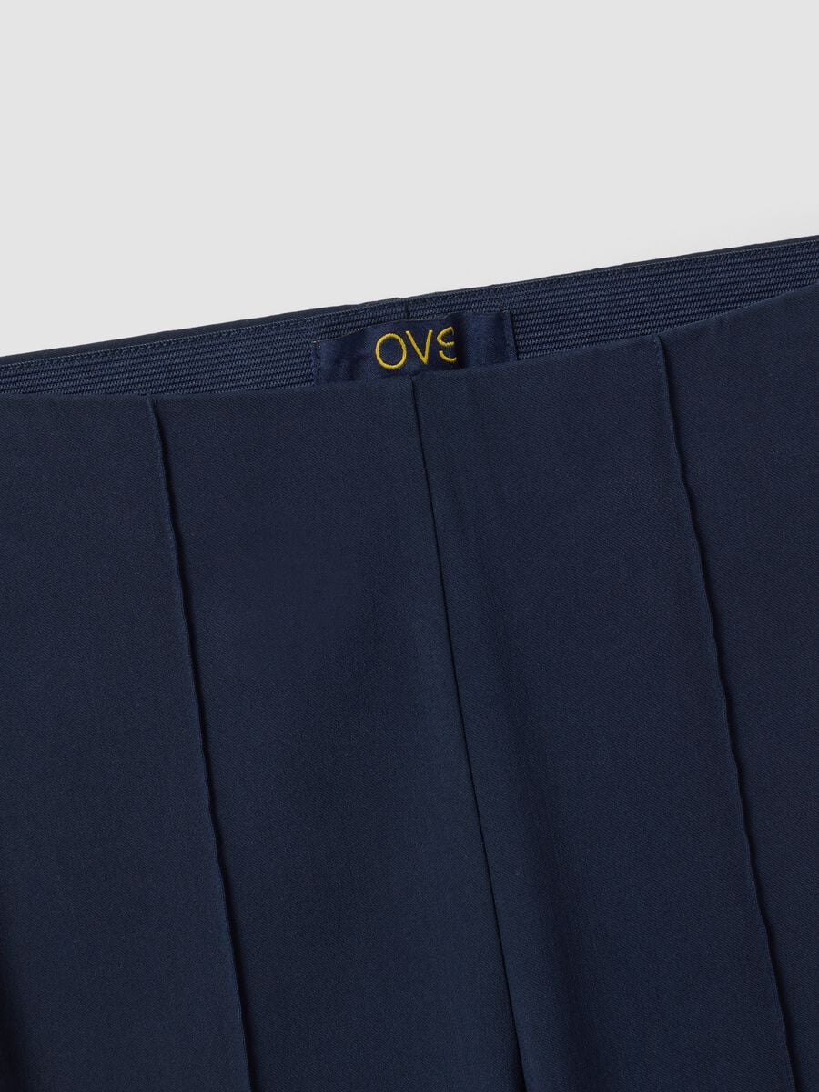 Leggings blu in viscosa elasticizzato slim fit_5