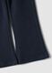 Blue flared leggings in organic cotton and stretch viscose for baby girl_3