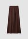 Pantaloni jogger marroni baggy fit in puro cotone_2