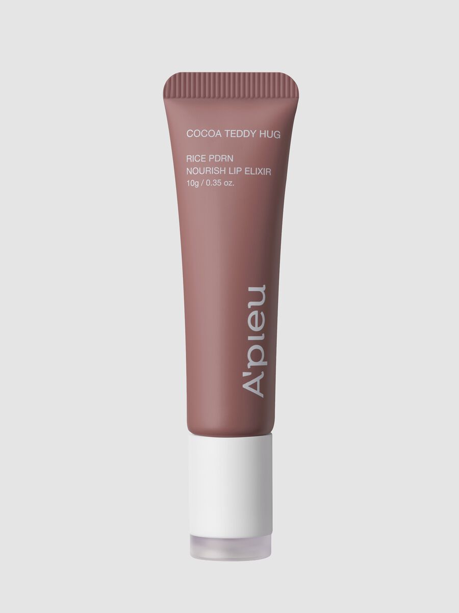 Rice PDRN Nourish Lip Elixir Cocoa Teddy Hug 10 g - Korean Make-up_0