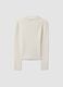 White viscose-blend fitted polo-collar top_2