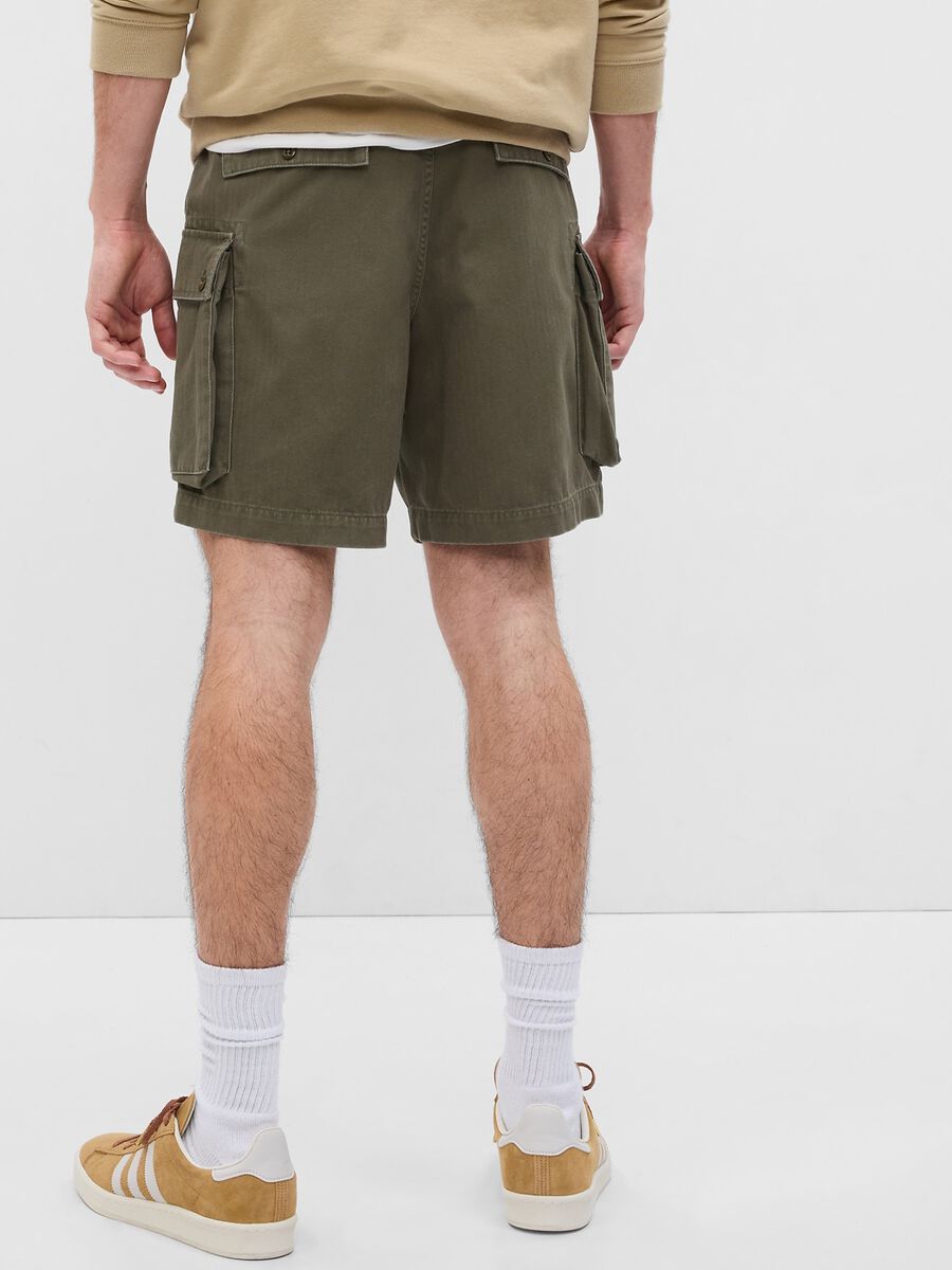 Shorts cargo in cotone_1