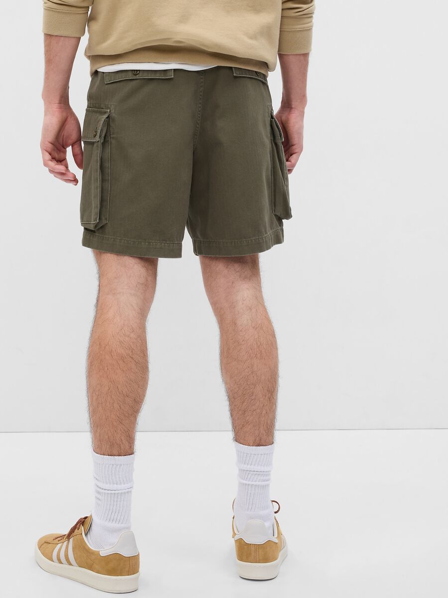 Cotton cargo shorts_1