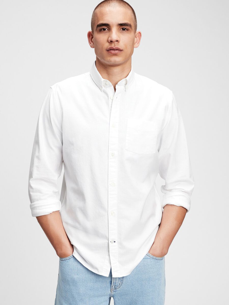 Regular-fit shirt in Oxford cotton_0