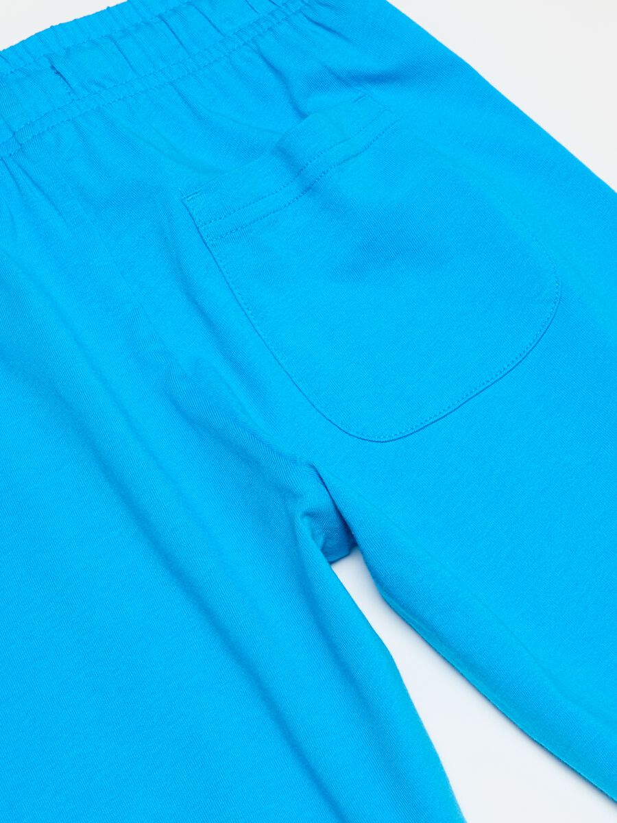 Cotton Bermuda shorts with drawstring and print_2