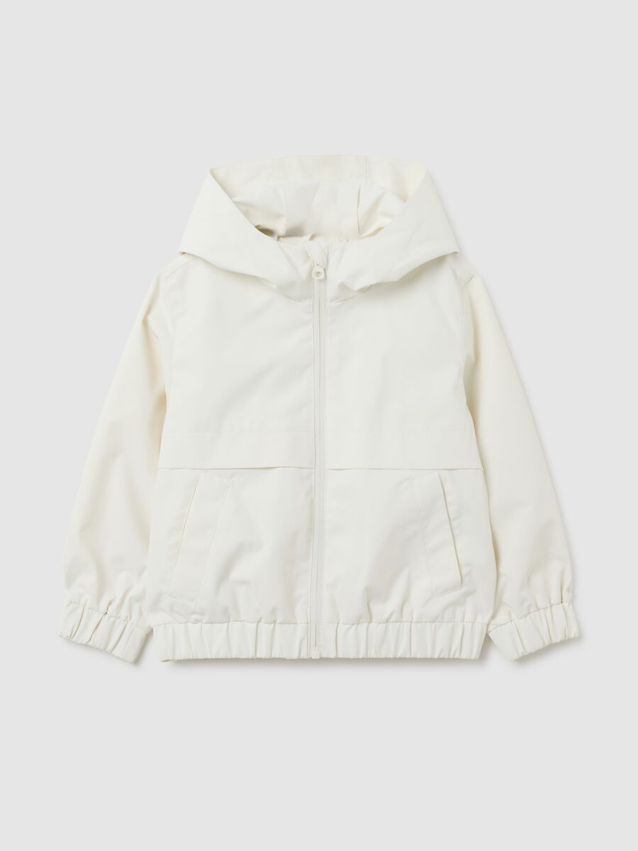 Girls' regular fit white jacket_0
