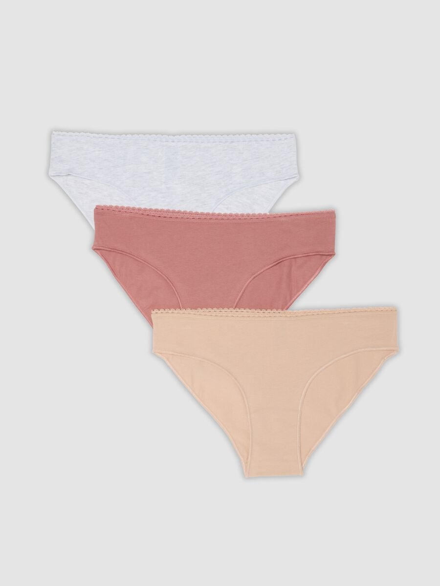 Tripack di slip multicolor in misto cotone organico elasticizzato_0